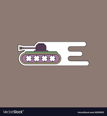 Flat icon design collection military tank high vector image