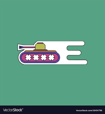 Flat icon design collection military tank high vector image