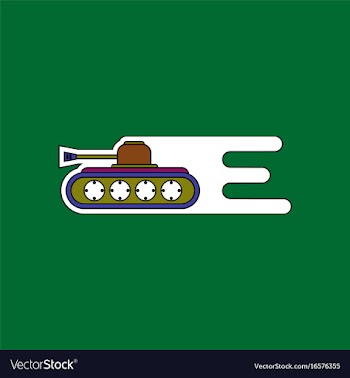 Flat icon design collection military tank high vector image