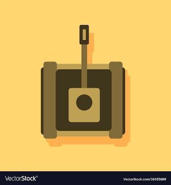 Flat icon design collection military tank in vector image