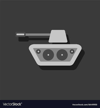 Flat icon design collection military tank in vector image