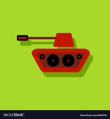 Flat icon design collection military tank in vector image