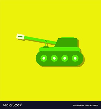Flat icon design collection military tank in vector image