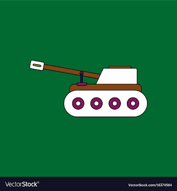 Flat icon design collection military tank vector image