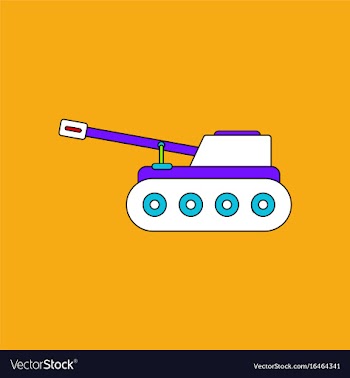 Flat icon design collection military tank vector image