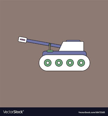 Flat icon design collection military tank vector image