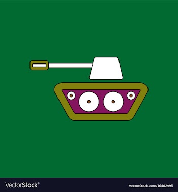 Flat icon design collection military tank vector image