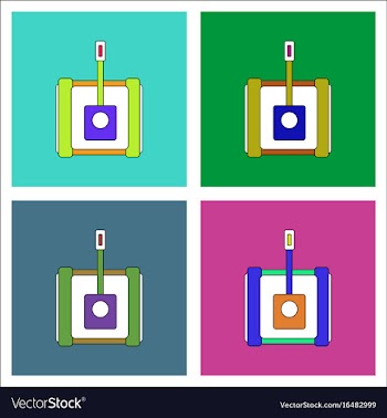 Flat icon design collection military tank vector image