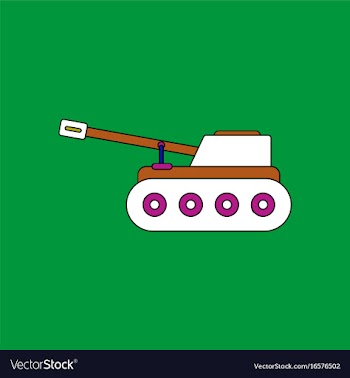 Flat icon design collection military tank vector image