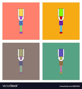Flat icon design collection military tool vector image