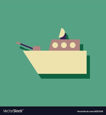 Flat icon design collection military warship in vector image
