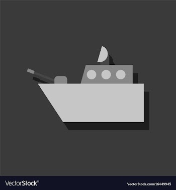 Flat icon design collection military warship in vector image