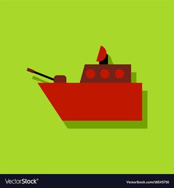 Flat icon design collection military warship in vector image