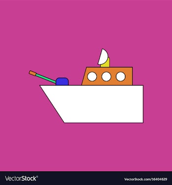 Flat icon design collection military warship vector image