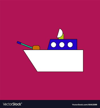 Flat icon design collection military warship vector image