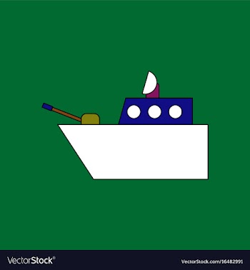 Flat icon design collection military warship vector image