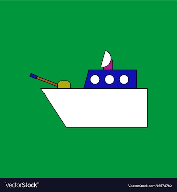 Flat icon design collection military warship vector image