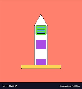 Flat icon design collection military watchtower vector image