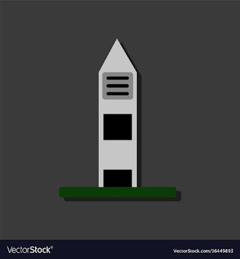 Flat icon design collection military watchtower vector image