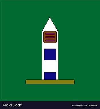 Flat icon design collection military watchtower vector image
