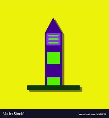 Flat icon design collection military watchtower vector image
