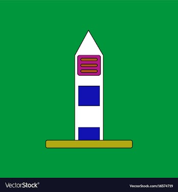 Flat icon design collection military watchtower vector image