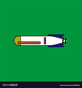 Flat icon design collection military weapon vector image