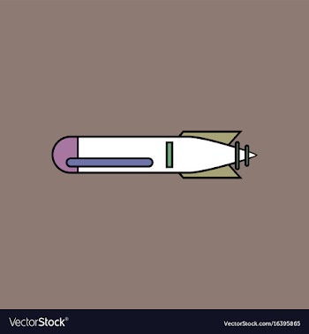 Flat icon design collection military weapon vector image