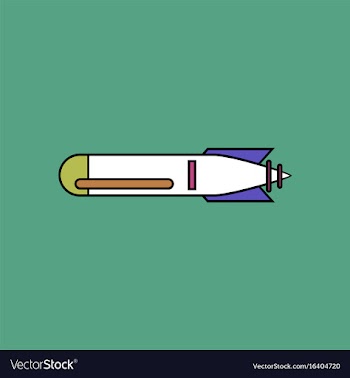 Flat icon design collection military weapon vector image