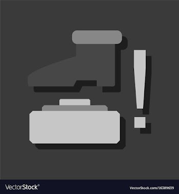 Flat icon design collection mine and foot in vector image