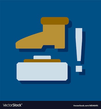 Flat icon design collection mine and foot in vector image