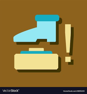 Flat icon design collection mine and foot in vector image