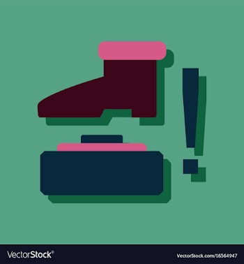 Flat icon design collection mine and foot in vector image