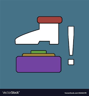 Flat icon design collection mine and foot vector image