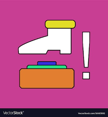 Flat icon design collection mine and foot vector image
