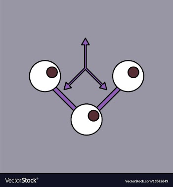 Flat icon design collection molecule and arrows vector image