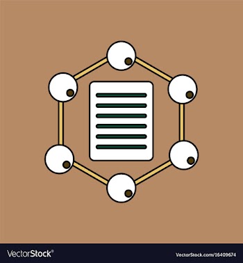 Flat icon design collection molecule and lattice vector image