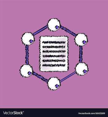Flat icon design collection molecule and lattice vector image