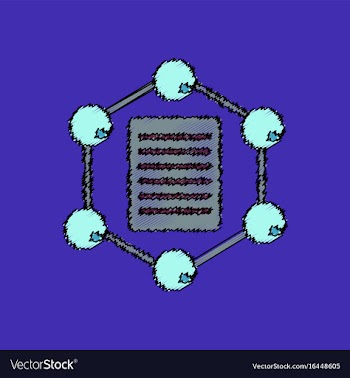 Flat icon design collection molecule and lattice vector image