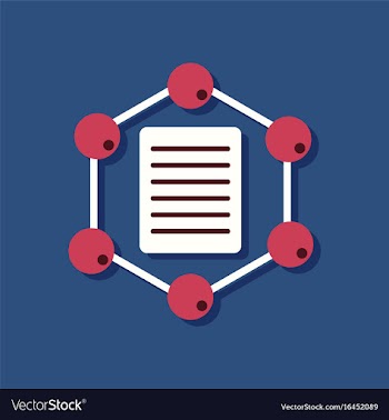 Flat icon design collection molecule and lattice vector image