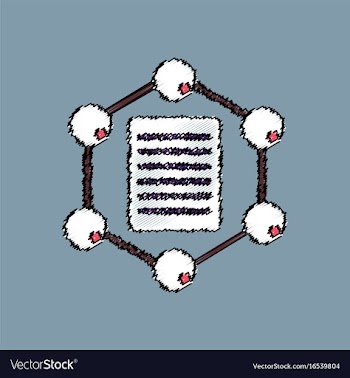 Flat icon design collection molecule and lattice vector image
