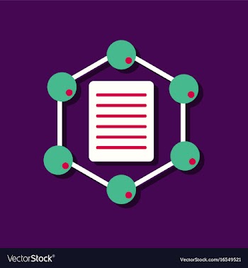 Flat icon design collection molecule and lattice vector image
