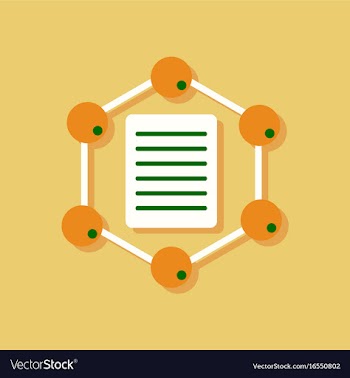 Flat icon design collection molecule and lattice vector image