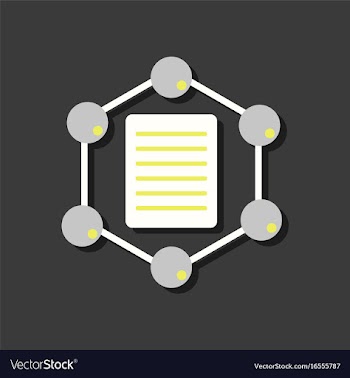 Flat icon design collection molecule and lattice vector image