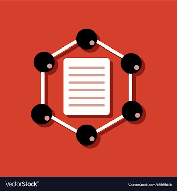 Flat icon design collection molecule and lattice vector image