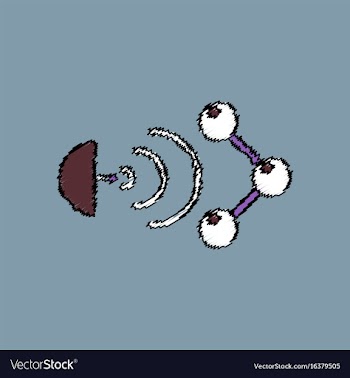 Flat icon design collection molecule and satellite vector image