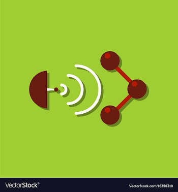 Flat icon design collection molecule and vector image