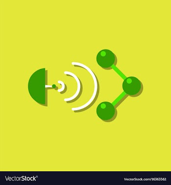 Flat icon design collection molecule and vector image