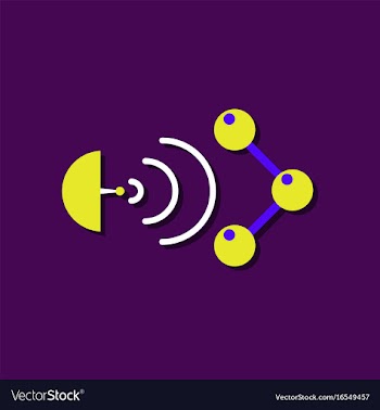 Flat icon design collection molecule and vector image