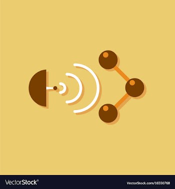 Flat icon design collection molecule and vector image